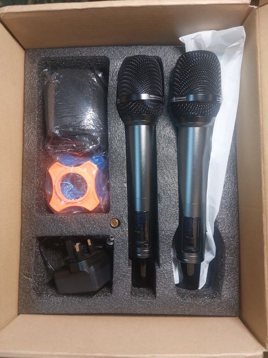 Професійна бездротова мікрофонна система TONOR TW550 UHF (2 мікрофони