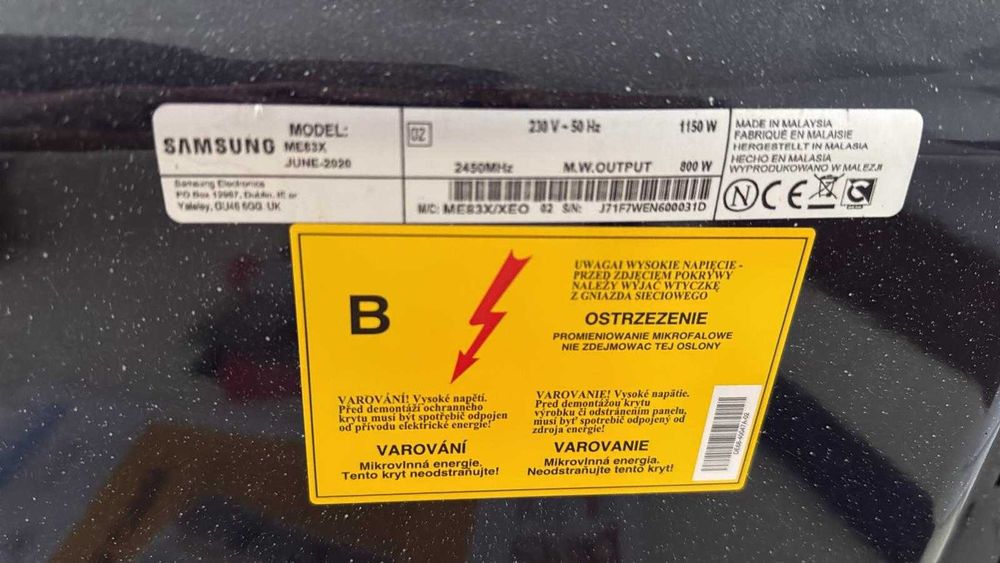 Kuchenka mikrofalowa jak nowa Samsung z funkcją grila