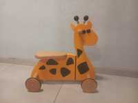 Gepetto drewniany jeździk żyrafa pchacz