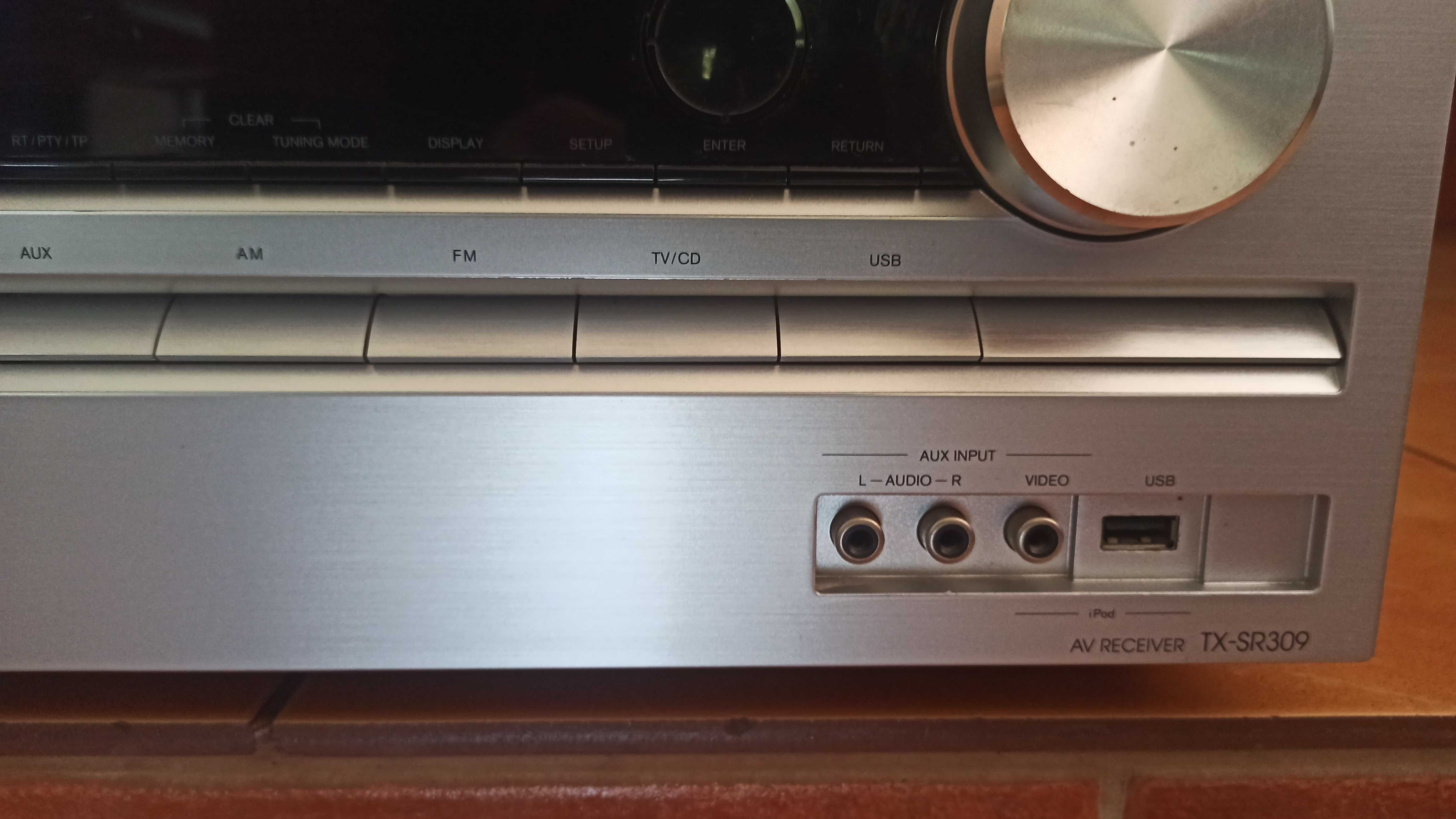 Amplituner Onkyo TX SR 309 ładny stan, wzmacniacz kino domowe USB RDS