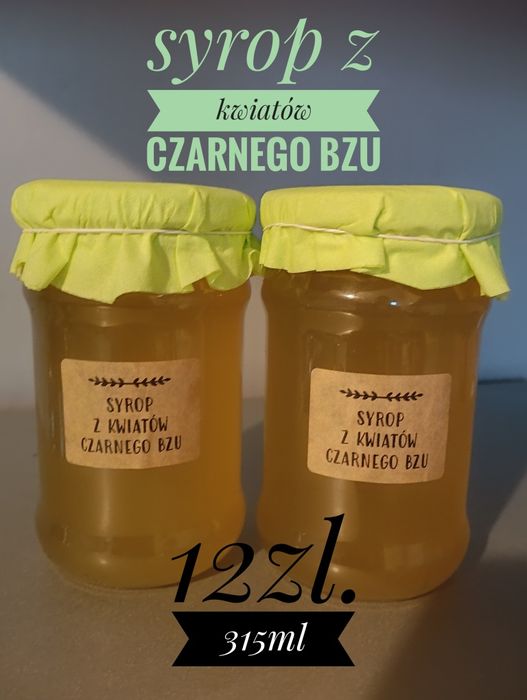 Syrop z kwiatów czarnego bzu