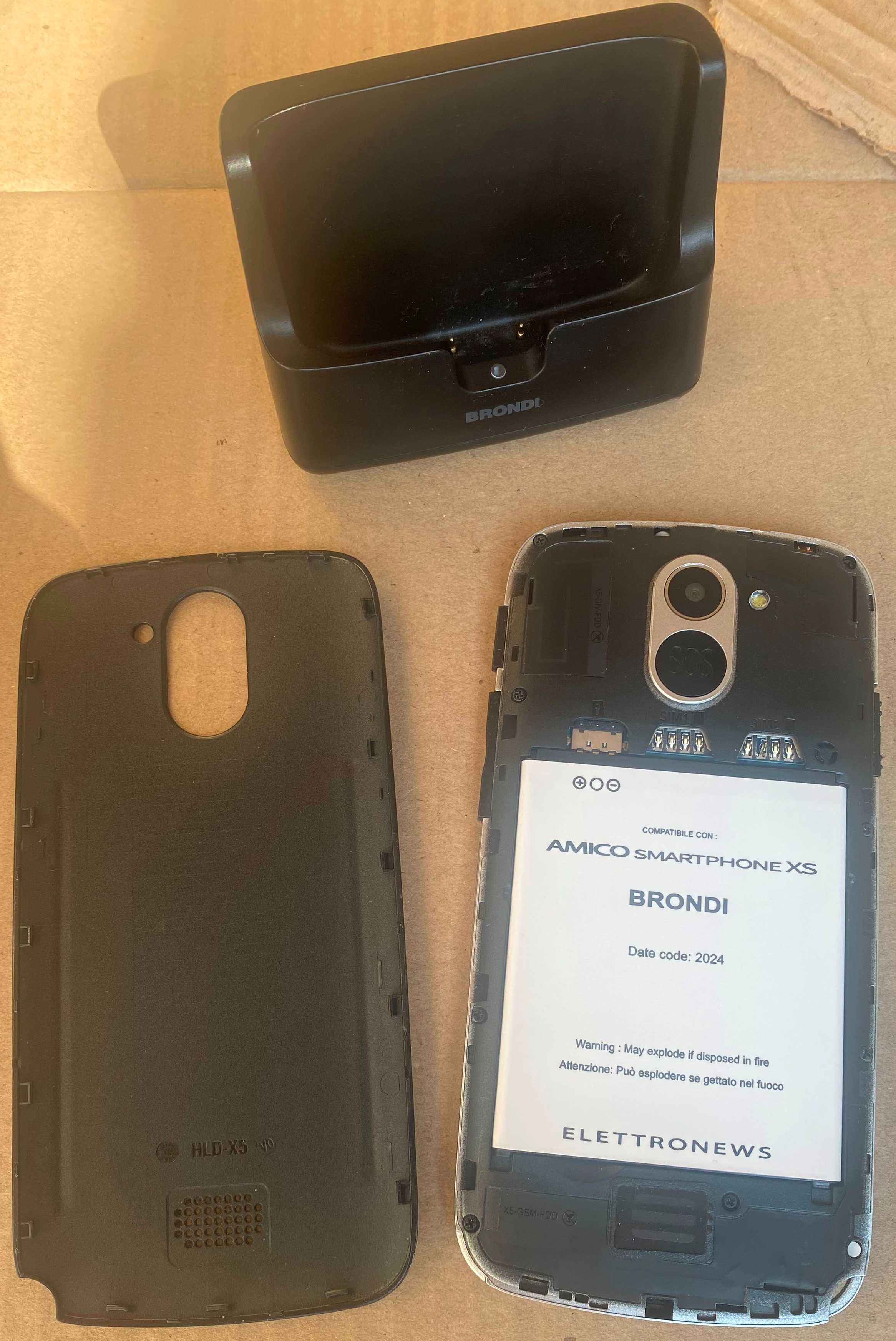 Телефон Brondi Amico Smartphone XS Black Dual Sim 4G