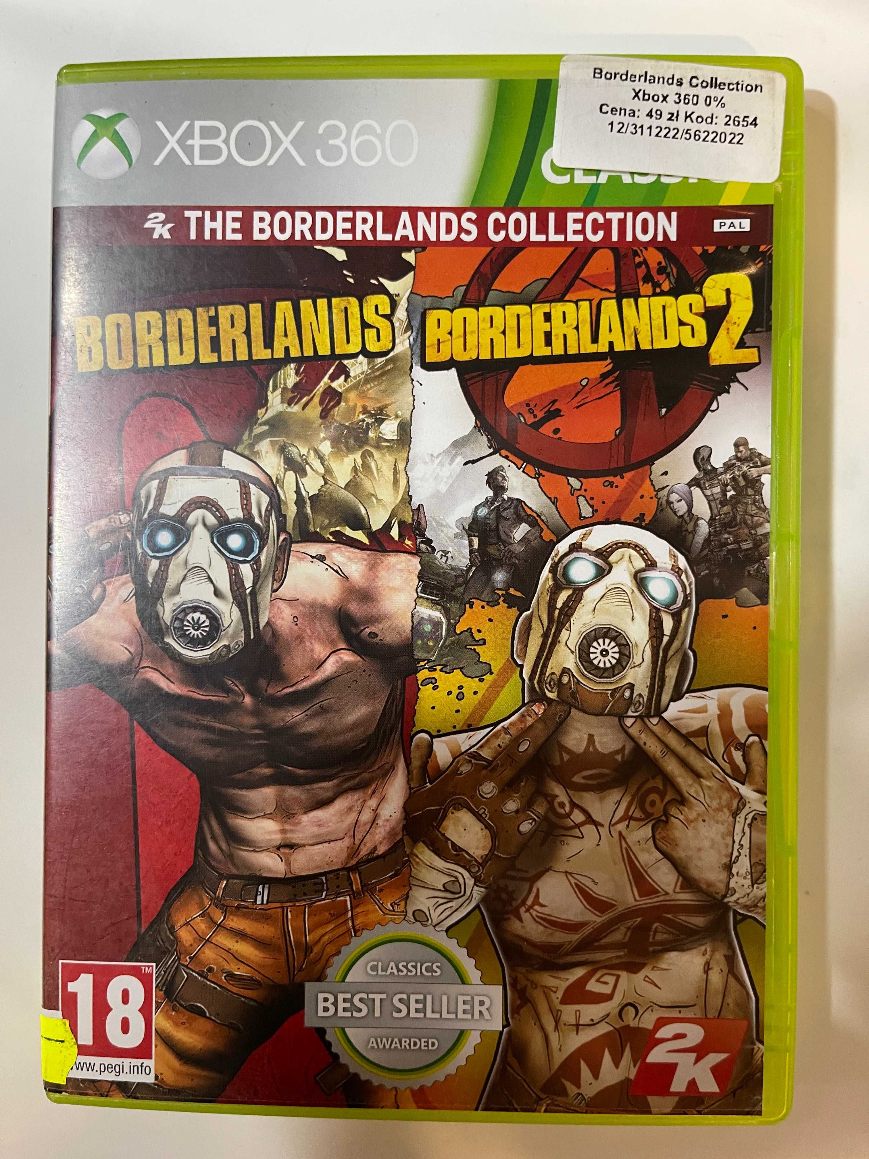 The Borderlands Collection Borderlands 1 + Borderlands 2 Xbox 360