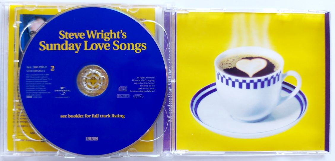 Steve Wright's Sunday Love Songs 2CD 2000r 10CC Bee Gees R. Kelly