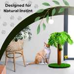 Poste arranhador para gato em forma de palmeira 40 x 68 cm - NOVO