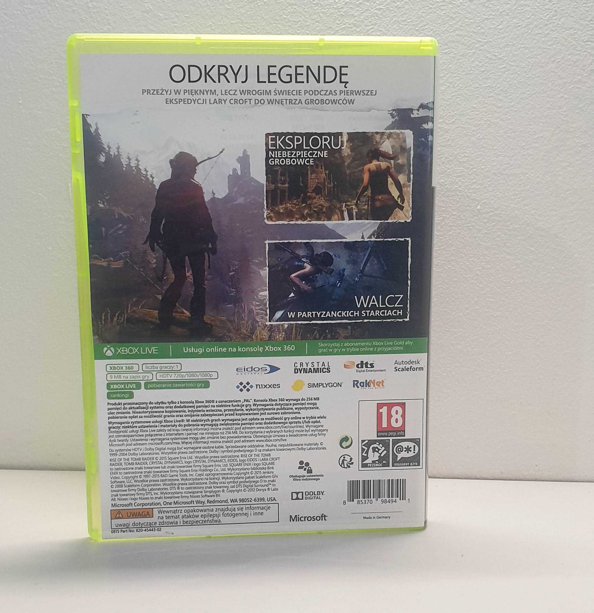 Gra Rise of the Tomb Raider Xbox 360 PL UNIKAT