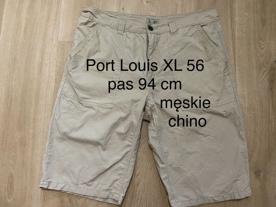 Port Louis 56 XL męskie krótkie spodenki spodnie chinosy beżowe