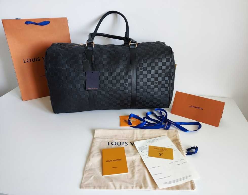 Torba podróżna, na siłownię, weekendowa, skóra Louis Vuitton 77-39