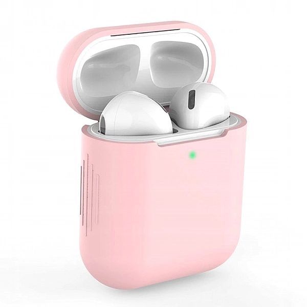 Różowe Etui Silikonowe do Apple AirPods | Stylowe i Dopasowane