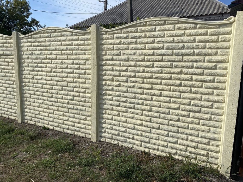 НЕДОРОГИЕ еврозаборы (бетонные заборы) в Днепре