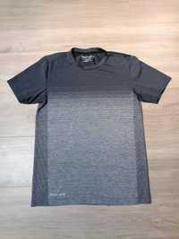 Koszulka funkcyjna t-shirt szary paski 'Geyser' S