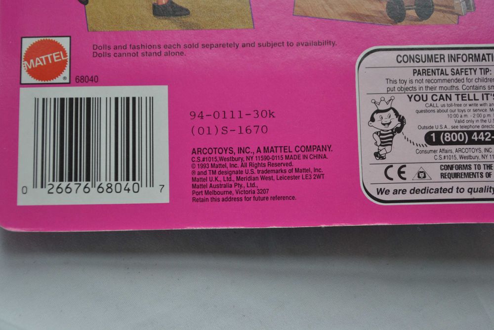 ubranko dla lalki barbie KEN Mattel ACTIVE WEAR 1993