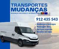 Transportes e mudanças Lisboa/Porto/Algarve