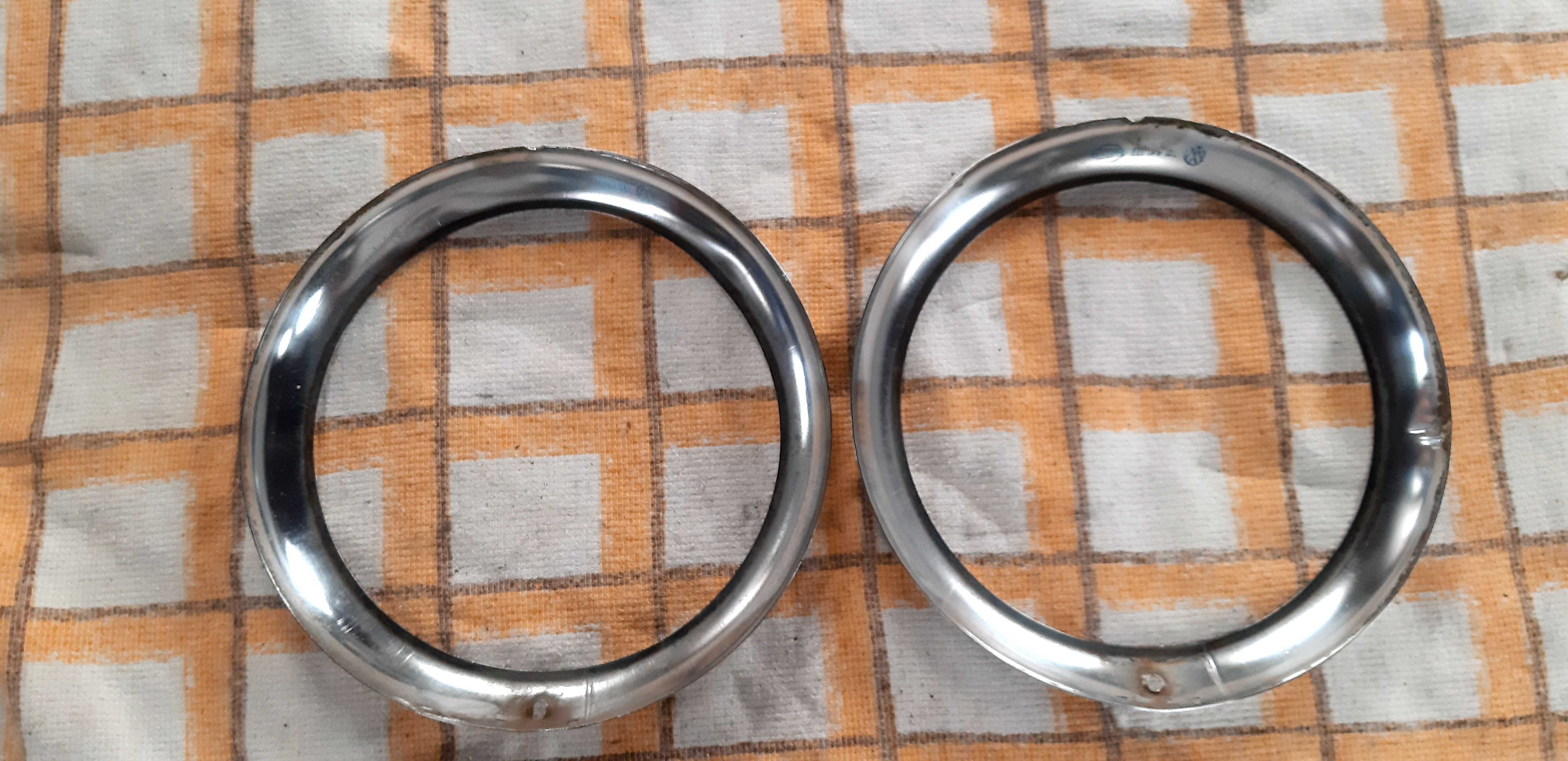 2 ramki reflektorów przednich volkswagen karmann ghia typ 14/34