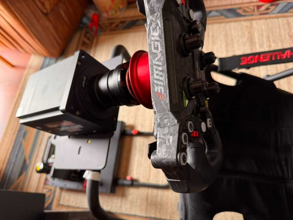 Simagic alpha mini 10nn+ volante + pedais + cadeira