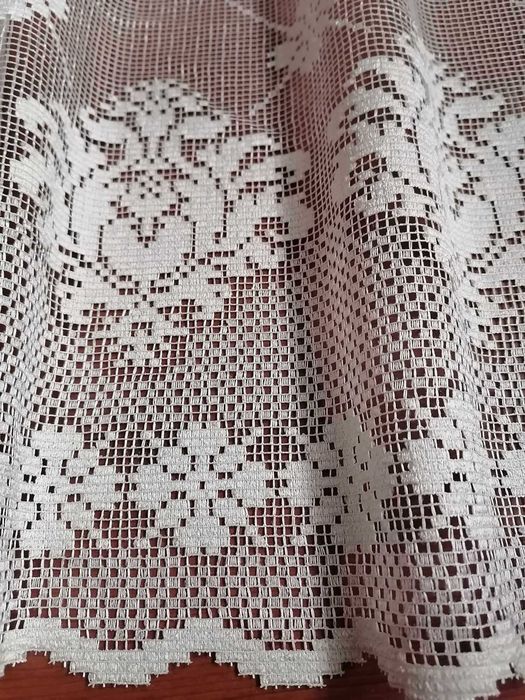 Firana,ecru,zakardowa 300x120cm.taśma firanka