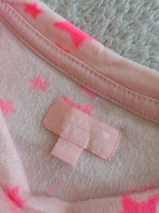 Pluszowa dwuczęściowa piżama w gwiazdki Jeff & Co. 116 - 122 jak nowa