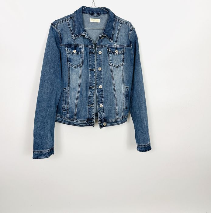 Jeansowa kurtka katana z przetarciami M 38 Floyd