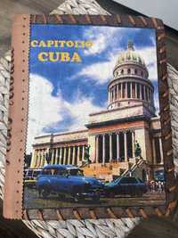 Ręcznie wykonany album na zdjęcia Kuba Cuba skóra papier czerpany