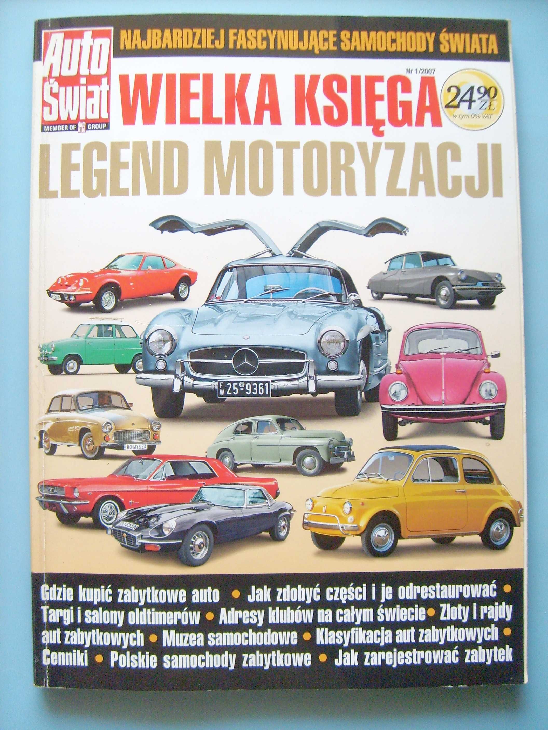 Wielka Księga Legend Motoryzacji 2007 *194 str. PL, album stan BDB