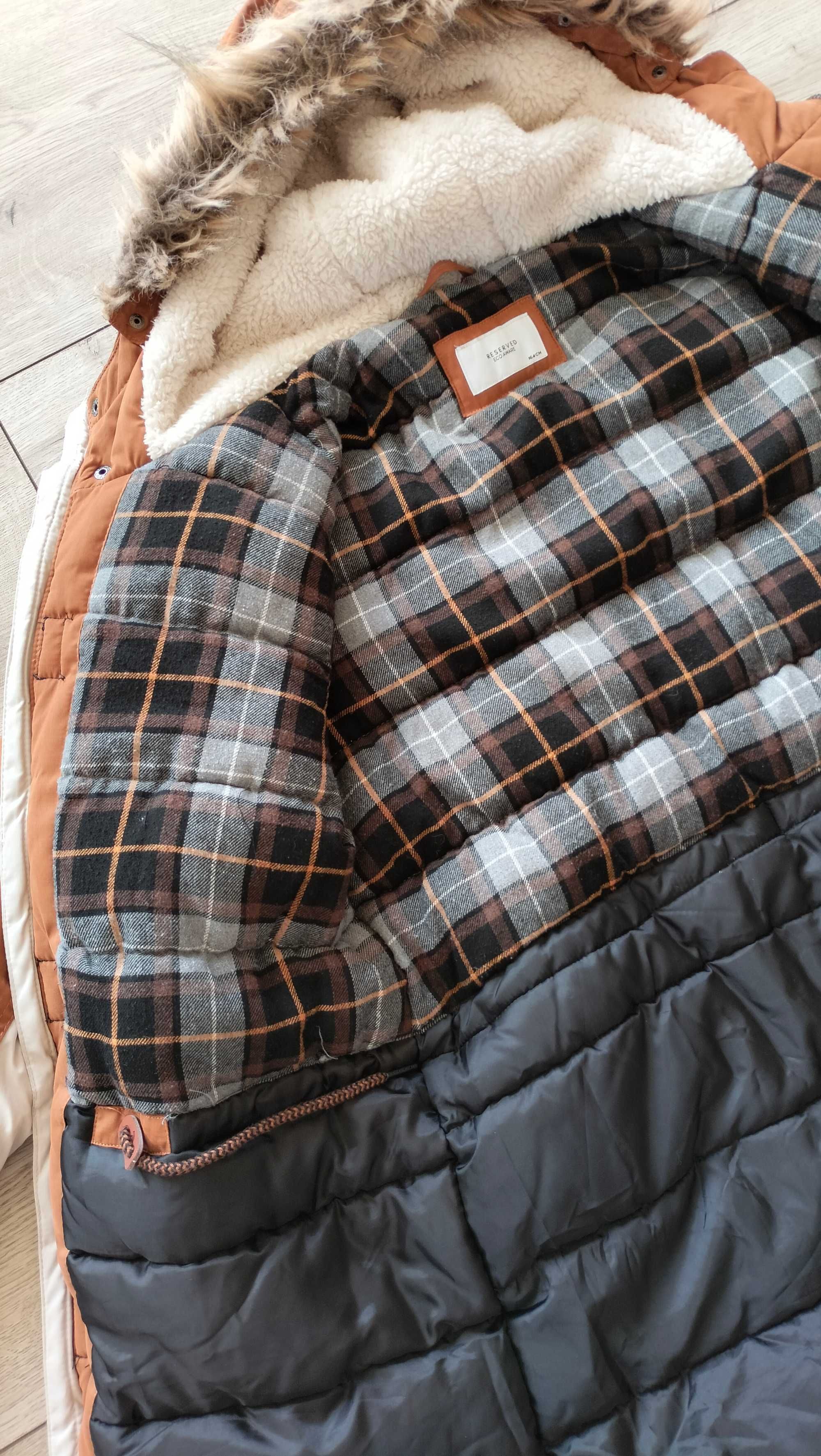 Kurtka zimowa parka płaszcz dla chłopca r.164 Reserved