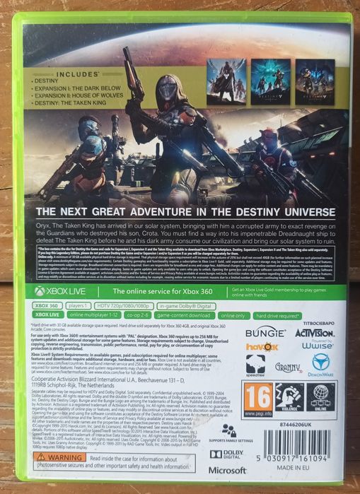 Destiny The Taken King XBOX 360