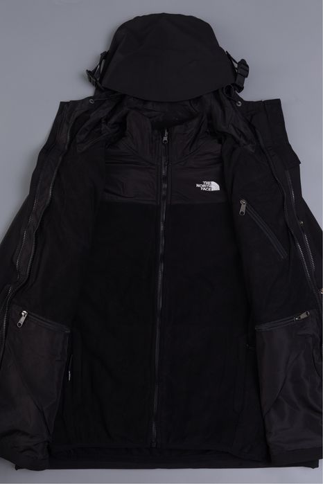 Куртка The North Face GoreTex з флісовим підкладом чорна розмір L