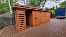 nowoczesne domki drewniane domki z drewutnia wiaty 3x5