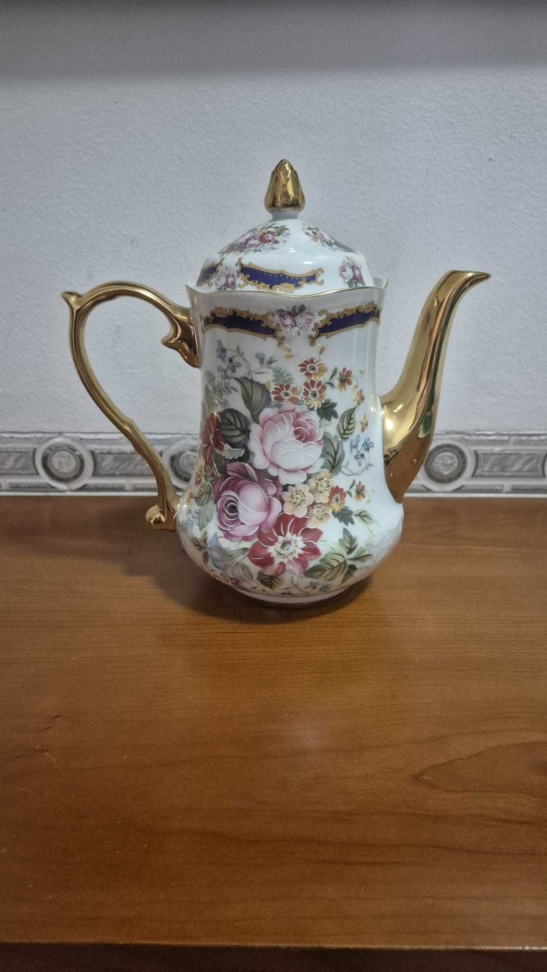 Bule grande e prato original (Limoges)