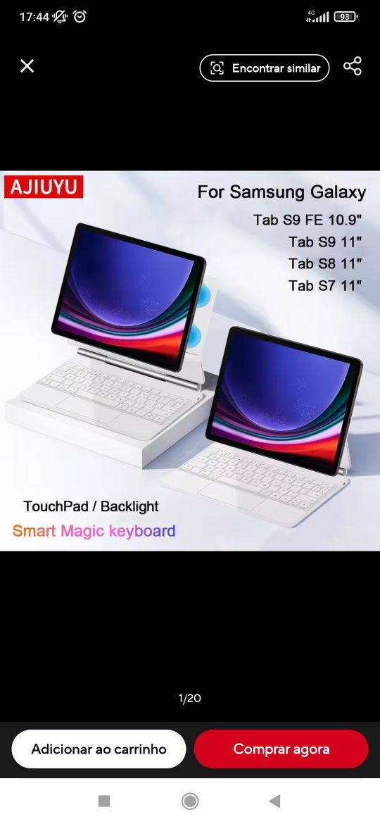 Samsung tab s9 S8 S7 - capa