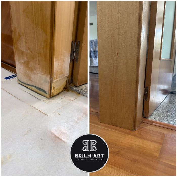 Aplicação e restauro de pavimento flutuante