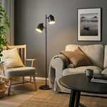 Czarna lampa stojaca Ikea