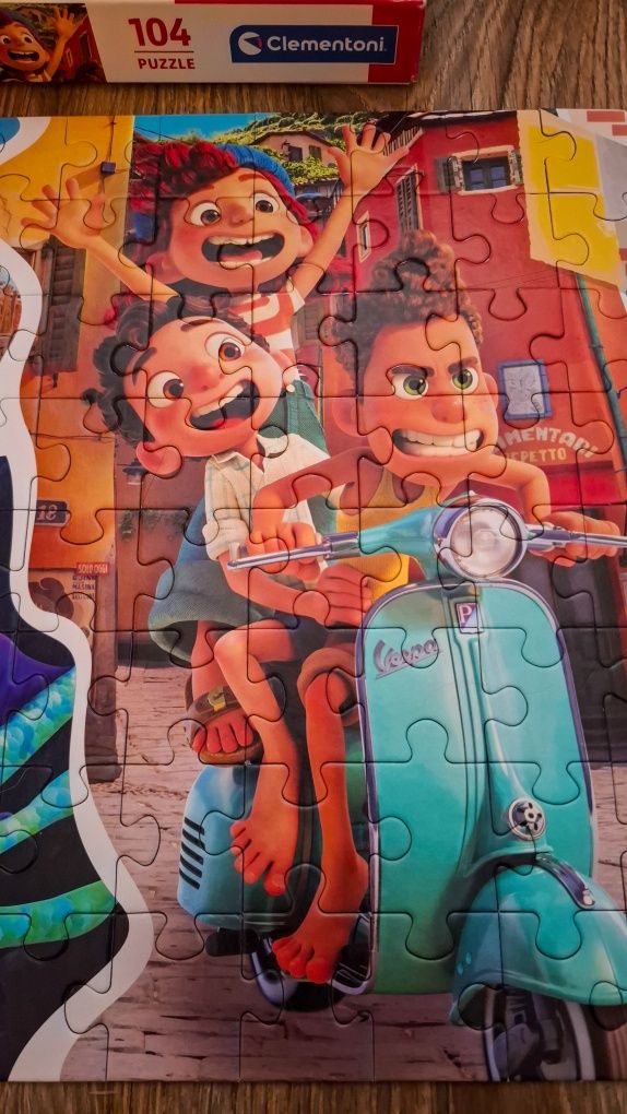 Puzzle Luca i Alberto bajki Disney'a Clementoni 6+ 104