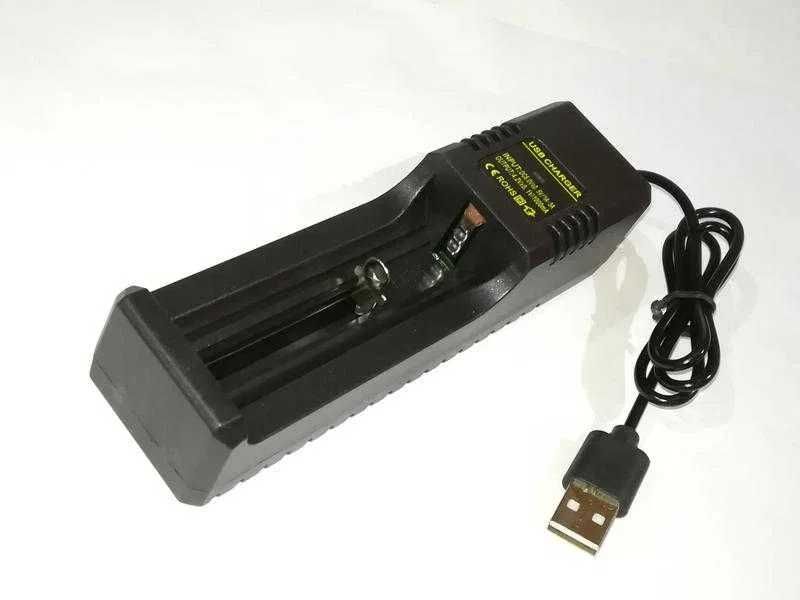 Зарядное устройство для аккумулятора типа 18650, батареек АА, ААА. USB