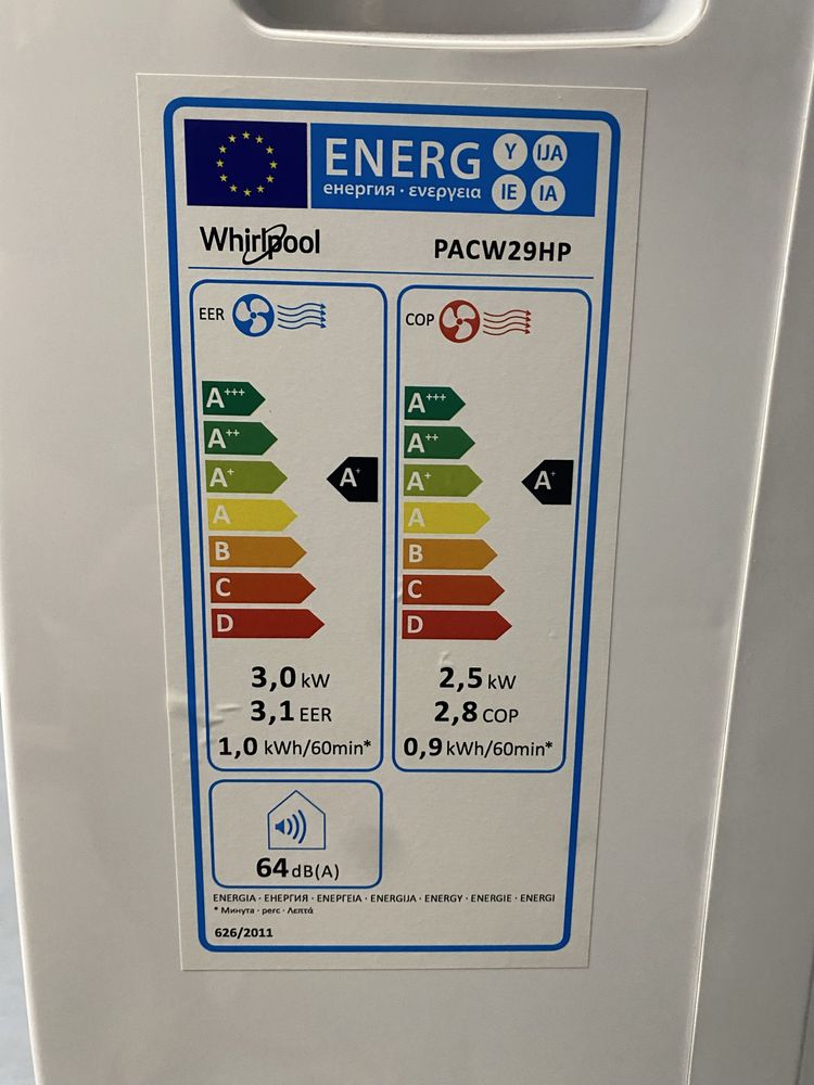 Ar condicionado portátil Whirlpool 9000 BTUs – ótimo estado!