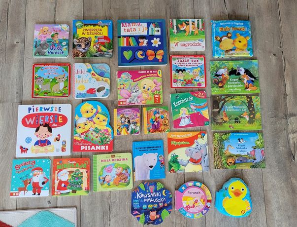 Zestaw książeczek dla dzieci książek książeczki puzzle okienkami