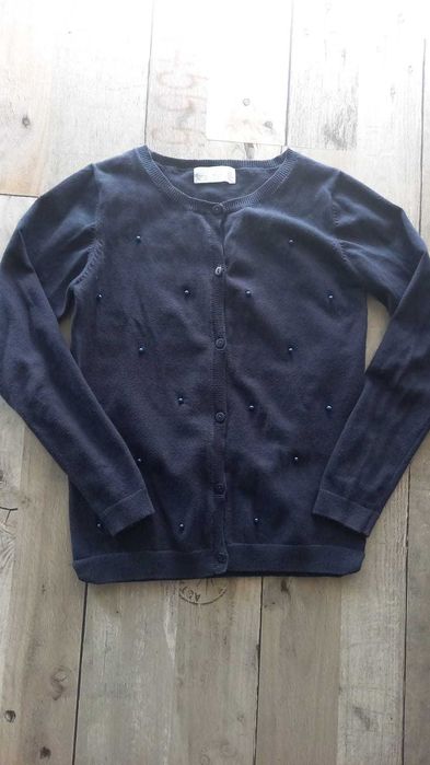 Sweterek granatowy rozpinany dla dziewczynki/ apel/ cool club /146 cm