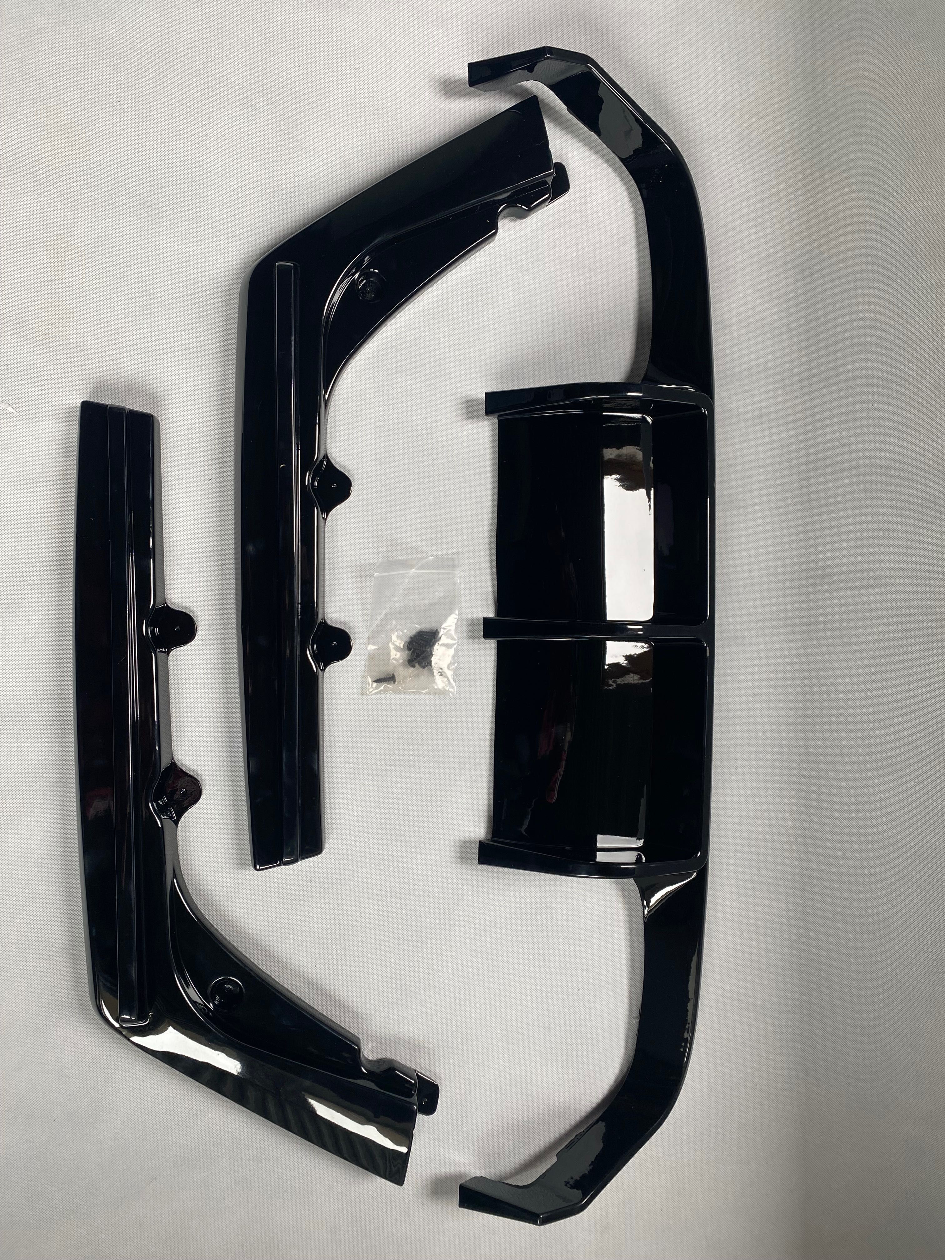 Dyfuzor Dokładka BMW M3 F80 M4 F82 CZARNY POŁYSK