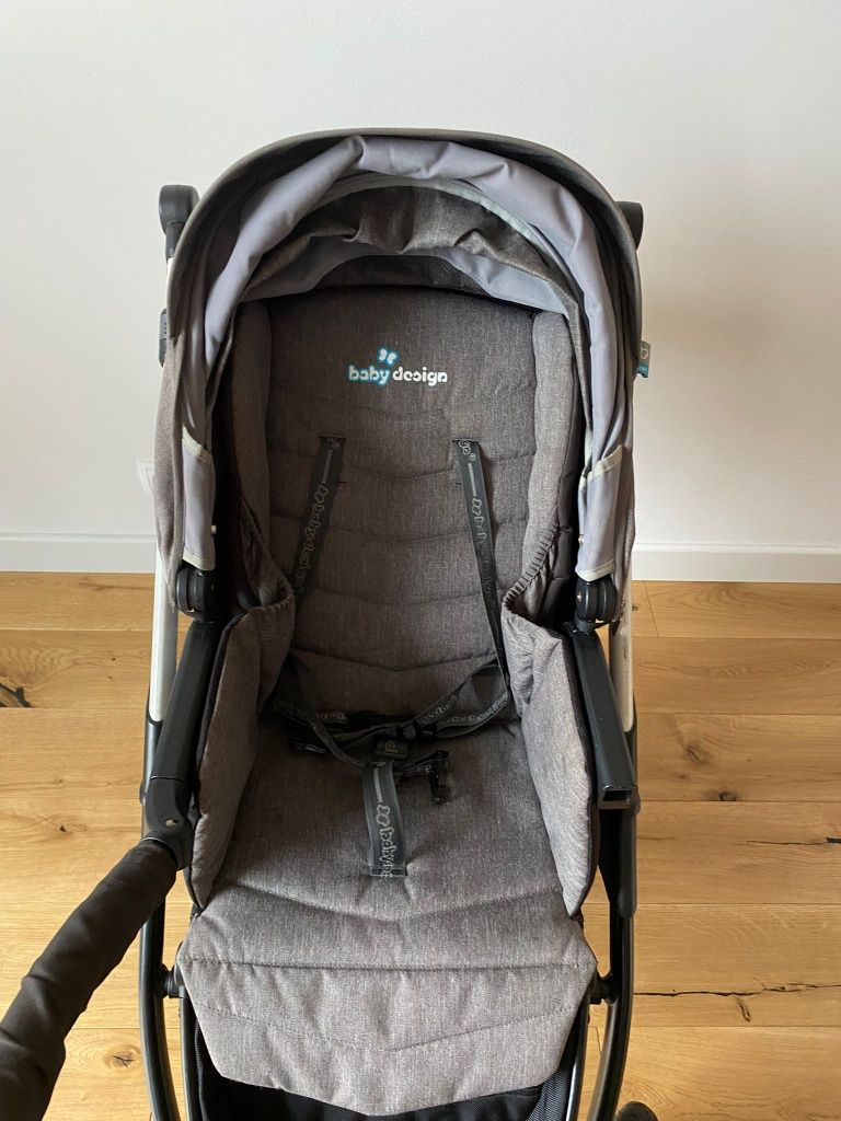 Wózek Baby Design Husky 2 w 1 z adapterami