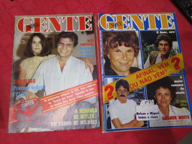 revistas Nova Gente vintage com atores Telenovelas brasileiras