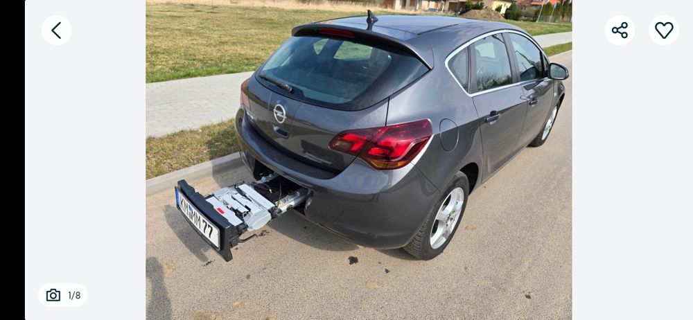 Opel astra J xenon cosmo isofix bagaznik rowerowy klima sprowadzone