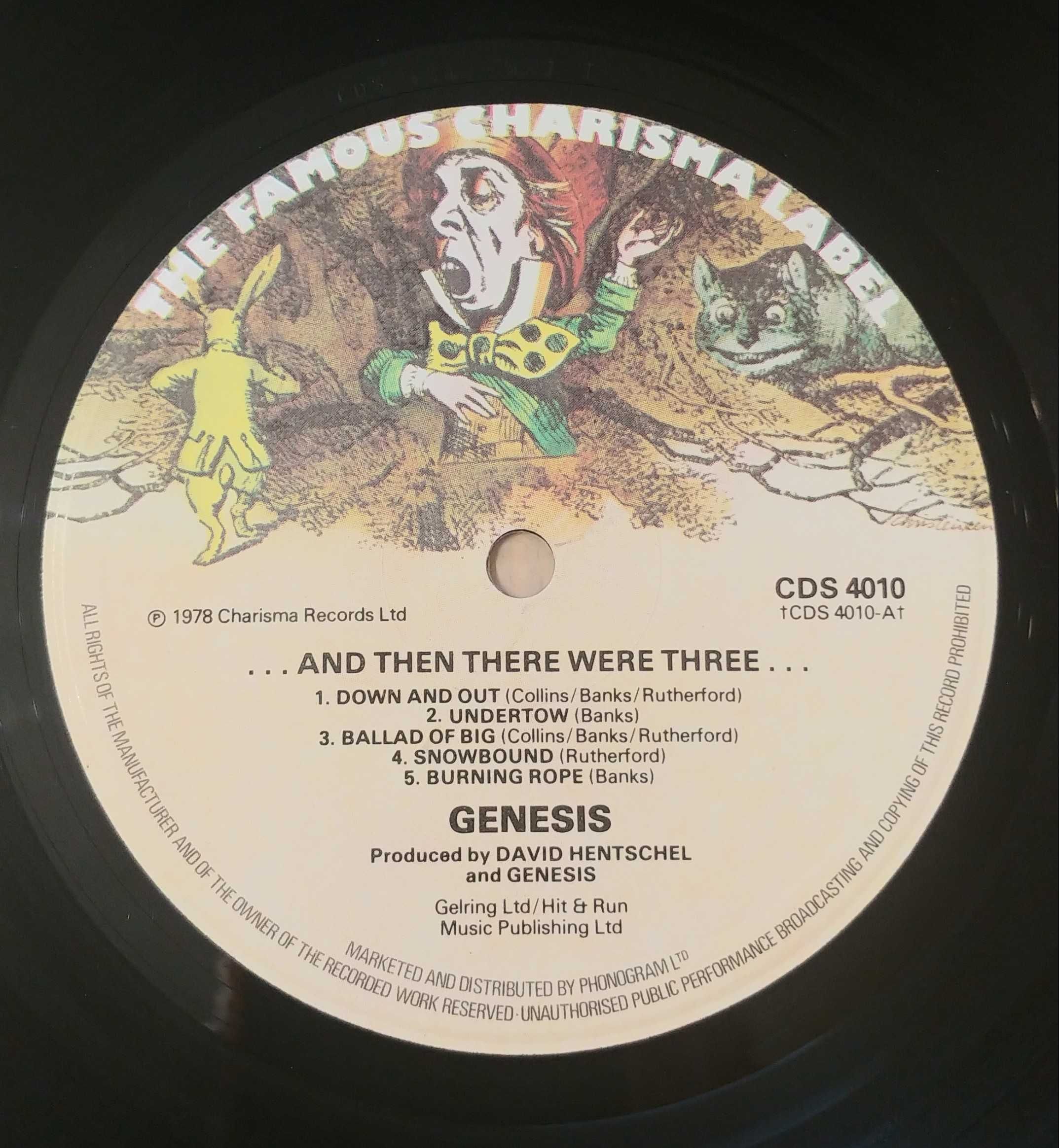 Genesis ... and then there were three. U.K.Ex. 1 Press. Płyta winylowa