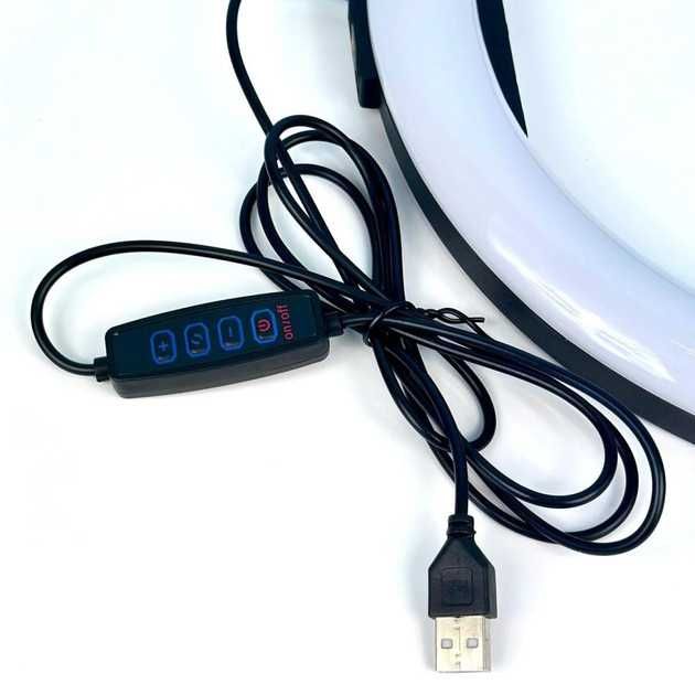 Кольцевая Led Лампа диаметр 33 см LJJ-33 с крепление для телефона