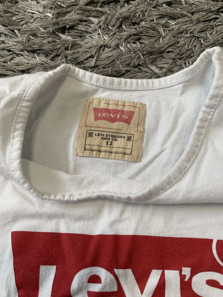 Koszulka tshirt dziecięca chłopięca Levis biała