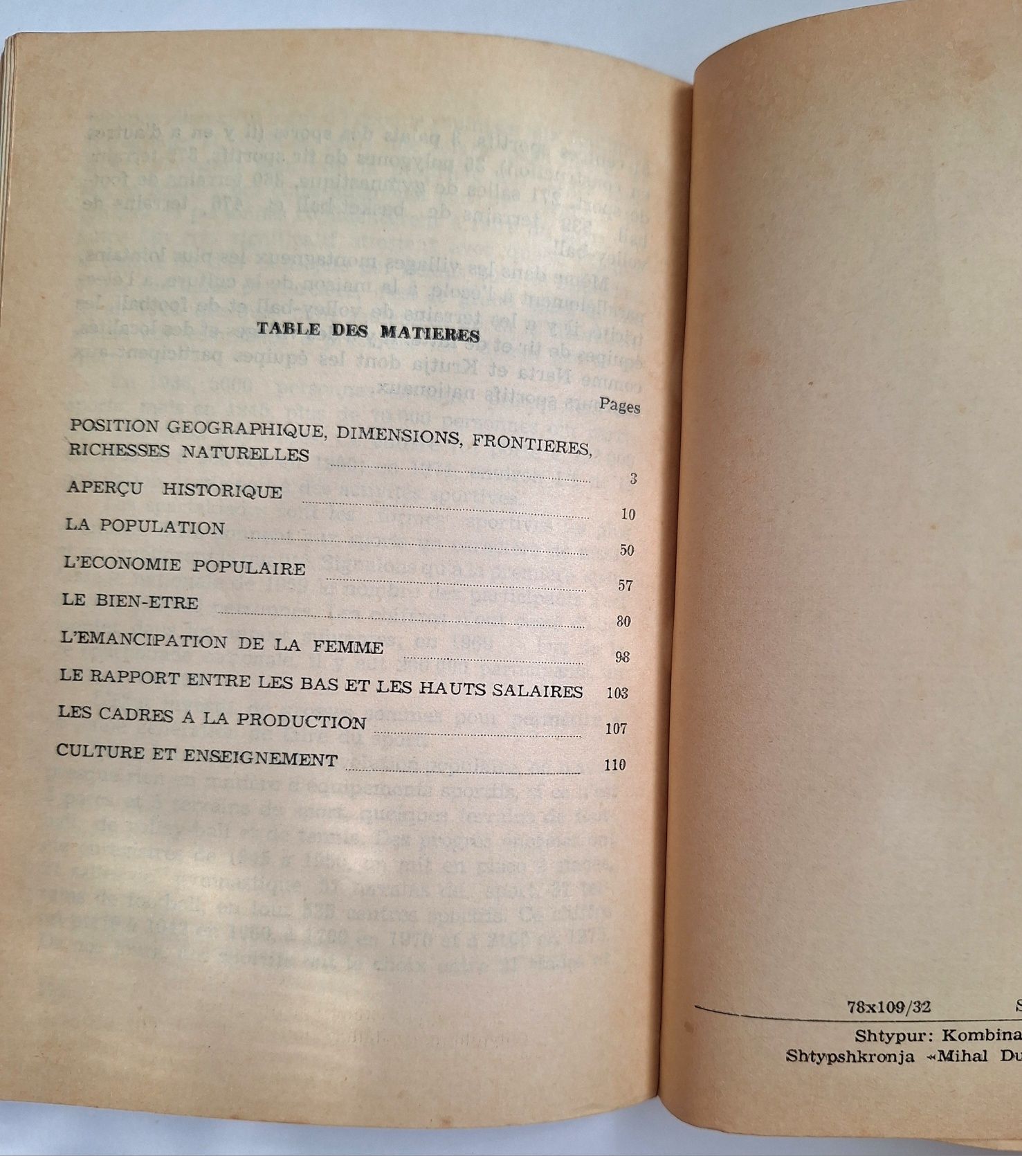 Regard sur la RPS  d'Albanie - w j. franc.  o Albańskiej Republ. Lud.