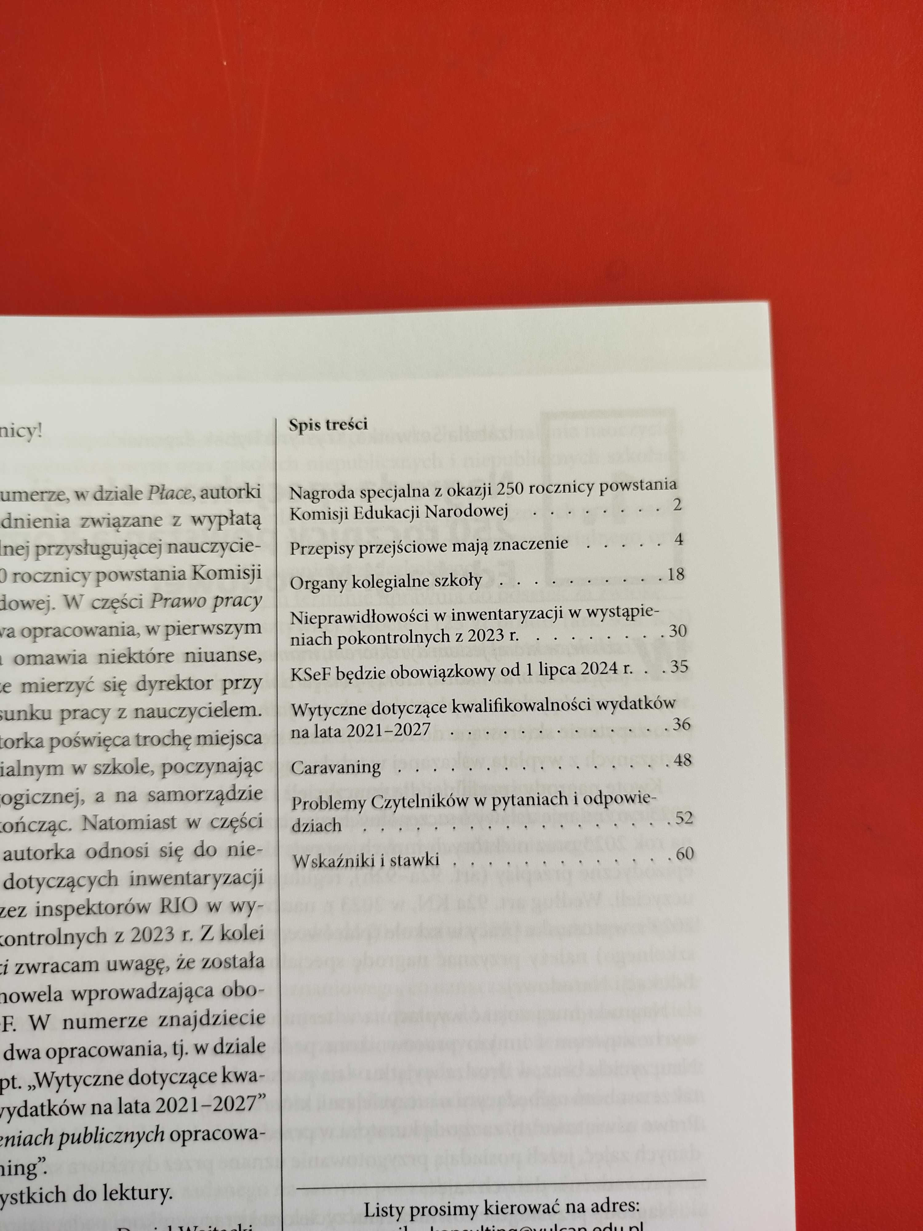 Doradca. Kadry, finanse, zarządzanie oświatą, Vulcan, październik 2023