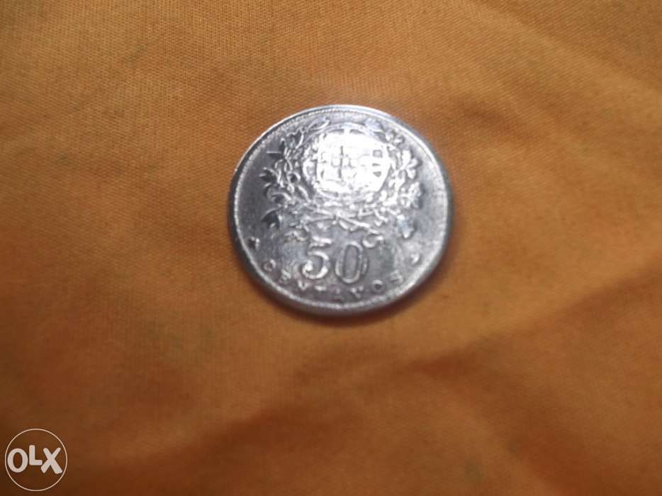 Moeda portuguesa 50 centavos de 1929