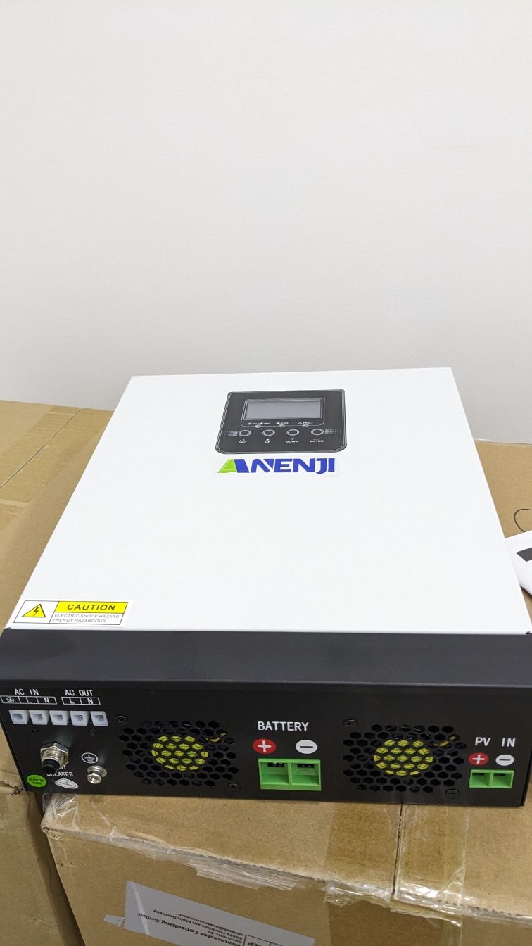 Гібридний інвертор  Anenji ANG-HPS-3KW-24V.   3000VA/2400w