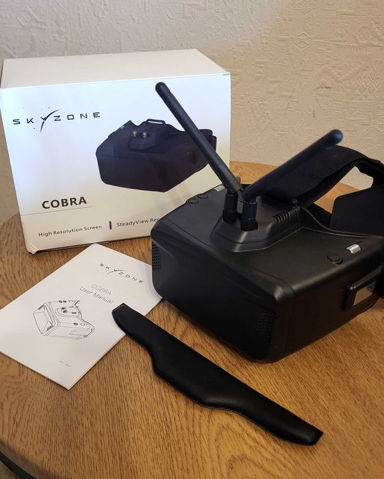 Окуляри FPV Skyzone COBRA X V2 1280x720 5.8GHz Black