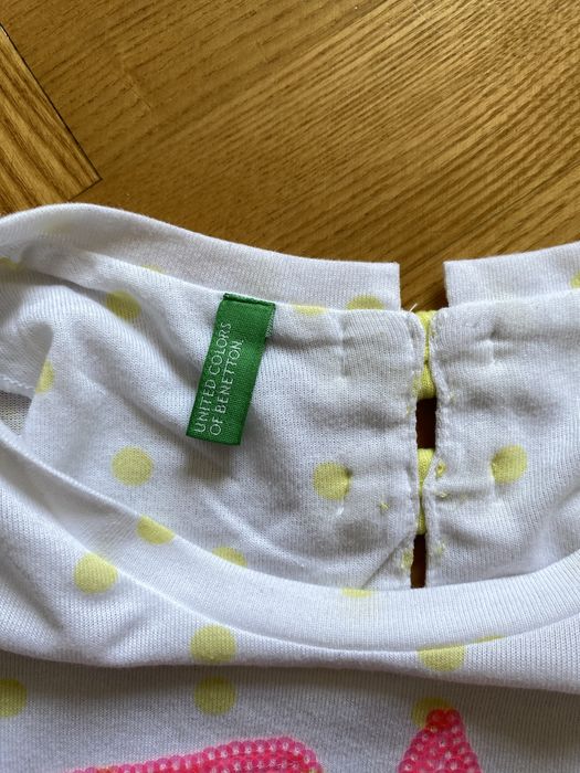 Bluzka koszulka t-shirt z rękawem 3/4 United Colors of Benetton